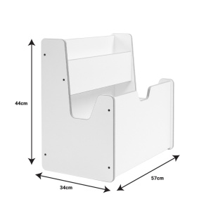 Raft Crane alb MDF 57x34x44 cm - Img 3