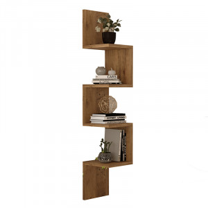 Raft de colt Belinda culoarea sonoma 22x22x117.2cm