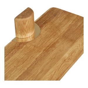 Raft de perete Calcata, Natural, 22x110x18.5 cm - Img 2
