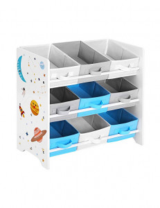 Raft pentru depozitare, Songmics, Copii, 9 cuburi, 62 x 29 x 60 cm - Img 1
