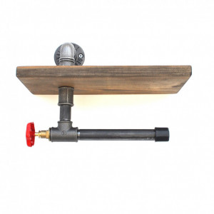 Raft Toaleta Boruraf175 Walnut-Negru - Img 6
