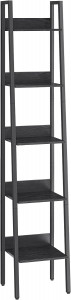 Raft, Vasagle, Maro-Negru, 33.8x30x170 cm - Img 2