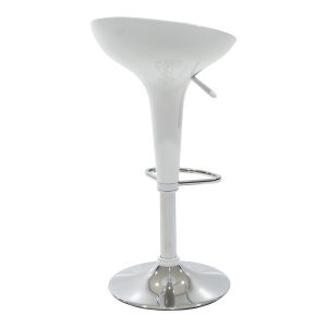Scaun bar Felice inaltime ajustabila baza alba-crom 40x43x84 cm - Img 2
