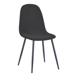 Scaun Bella, Negru, 44x55x85 cm