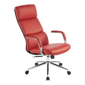 Scaun birou Bendona Rosu 71x78x127 cm - Img 4