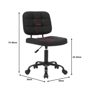 Scaun birou Sedia Pako World Negru 50x50x75.85 cm - Img 9