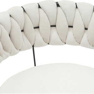 Scaun catifea Alkia Pako World Negru 60x57x68 cm - Img 6