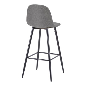 Scaun de bar Bella, Antracit, 41.5x49x108 cm - Img 2