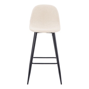 Scaun de bar Bella, Ecru, 41.5x49x108 cm - Img 4