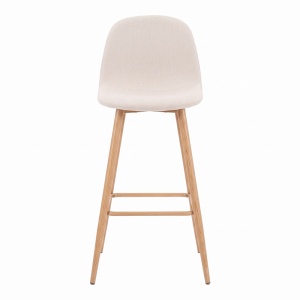 Scaun de bar Bella, Natural, 41.5x49x108 cm - Img 4