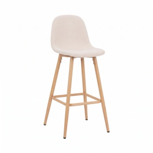 Scaun de bar Bella, Natural, 41.5x49x98 cm