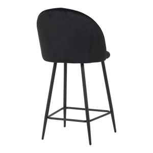 Scaun de bar Perch Negru 50x43x99 cm - Img 2