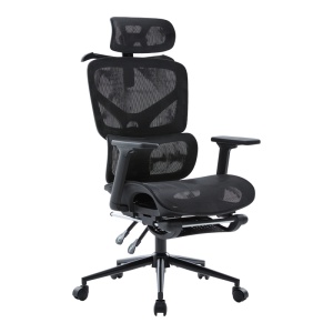 Scaun de birou V1, Vigo, Negru, 70x52x124 cm