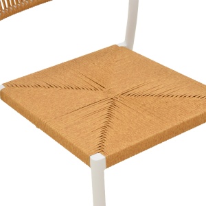 Scaun de gradina, Cura, Natural, 53x59x78 cm - Img 8