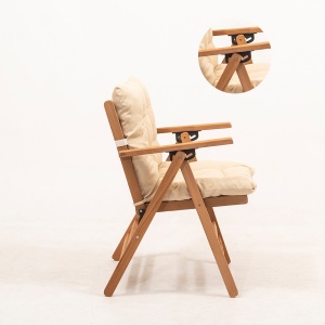 Scaun de gradina My027 Crem 46x89x43 cm - Img 5