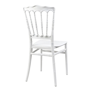 Scaun de gradina, Napoleon, Alb, 46.5x38.5x89 cm - Img 3