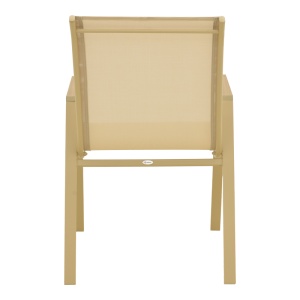 Scaun de gradina Stivuibil, Azelie, Bej, 75x56x88 cm - Img 6
