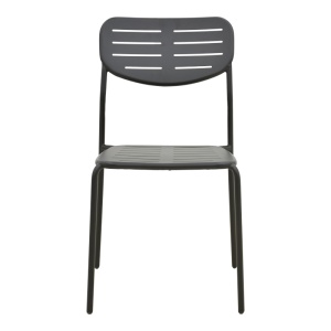Scaun de gradina Stivuibil, Deraby, Negru, 45.5x52.5x83 cm - Img 5