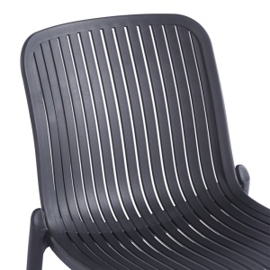 Scaun de gradina Stivuibil, Teragi, Antracit, 43.5x58x82 cm - Img 6