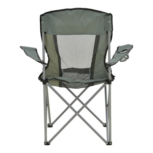 Scaun de plaja Camping, Pesca, Gri, 55x55x95 cm - Img 5