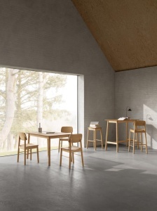 Scaun dining Barlow, Natural, 80x44x47.5 cm - Img 3