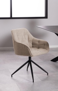 Scaun dining Brooke, Bej, 82x57x54.5 cm