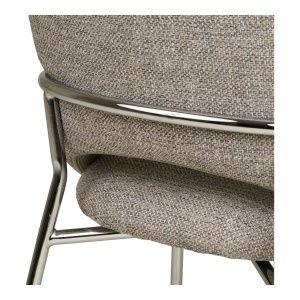 Scaun dining Costa, Gri deschis, 56x60x80 cm - Img 3