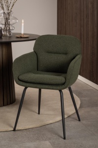 Scaun dining Dora, Verde, 84x58x59 cm