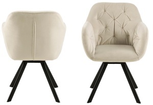 Scaun dining Lola, Maro, 81.5x57.5x61.5 cm - Img 3
