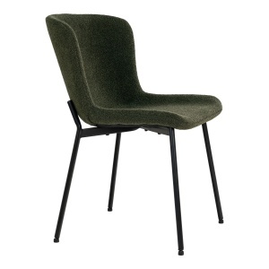 Scaun dining Maceda, Verde inchis, 59x48x83 cm