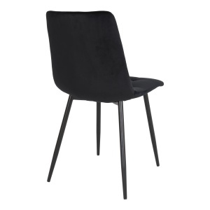 Scaun dining Middelfart, Negru, 55x44x86 cm - Img 2
