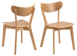 Scaun dining Roxby, Natural, 79.5x45x55 cm - Img 5