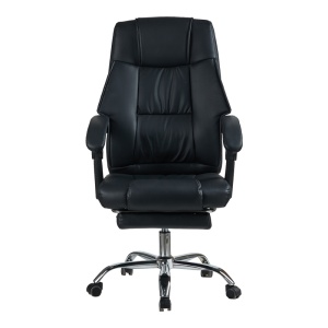Scaun directoral de birou cu suport picioare, Vimmi, Pako, Negru 60x62.5x112 cm - Img 4