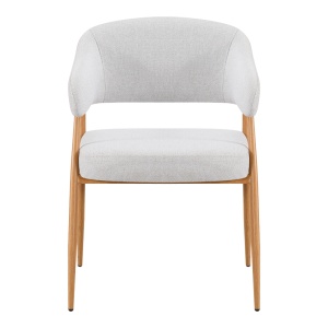 Scaun Filonda, Gri/Natural, 47x58x79 cm - Img 3