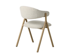Scaun FRANCES V1, Alb, 58x82x58 cm - Img 4