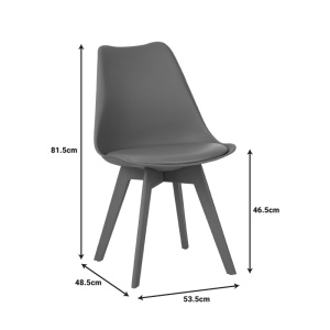 Scaun gaston I, Pako World, PP, Verde, 48x53x81 cm - Img 6