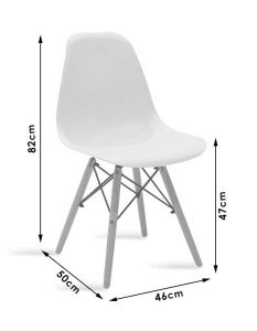 Scaun Julita Negru 46x52x81 cm - Img 6