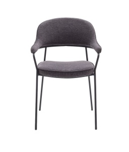 Scaun KINDERSLEY, Gri inchis, 57x85x57 cm - Img 2
