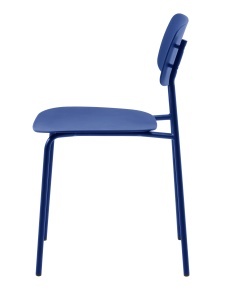 Scaun KIRKLAND, Albastru cobalt, 51x79x44 cm - Img 2