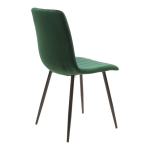 Scaun Noor, Pako World, Catifea, Verde-Negru, 44x53x86 cm - Img 2