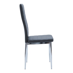 Scaun Parker, Negru/Argintiu, 41x48x96 cm - Img 4