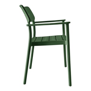 Scaun Pilma, Verde inchis, 57x54x82 cm - Img 3