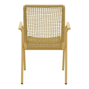 Scaun stivuibil, Weave, Bej, 63x57x86 cm - Img 6