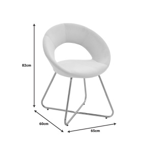 Scaun Valentina Pako World Bej 65x60x82 cm - Img 9