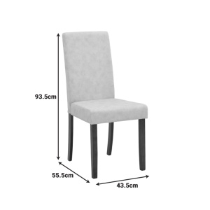 Scaun Zeben, Ecru, 43.5x55.5x93.5 cm - Img 8