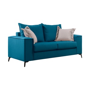 Set 2 canapele cu 2 locuri Verona x2 Pako World Albastru 225x93x100 cm - Img 5