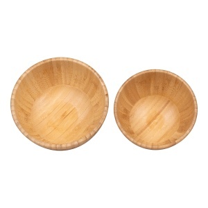 Set 2 piese Bol Chefalu, Natural, 15x15x7 cm