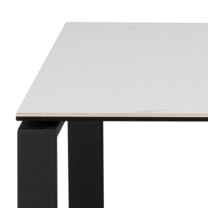 Set 2 piese Masute de cafea Katrine, Alb, 45x115x69 cm - Img 5