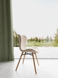 Set 2 piese Scaune dining Batilda -A1 V2, Maro, 82.5x47x53 cm