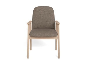 Set 2 piese Scaune dining Calvin, Gri, 88x55x60 cm - Img 4